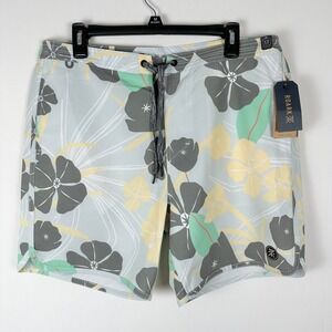NWT ROARK Revival The Chiller Board Shorts Floral Print Mens 34 Vacation Resort